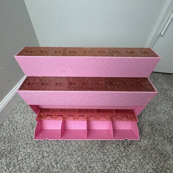 LOL Surprise Doll Pop Out Store 3-in-1 Playset Display Stand Carry Storage Pink - Picture 11 of 11